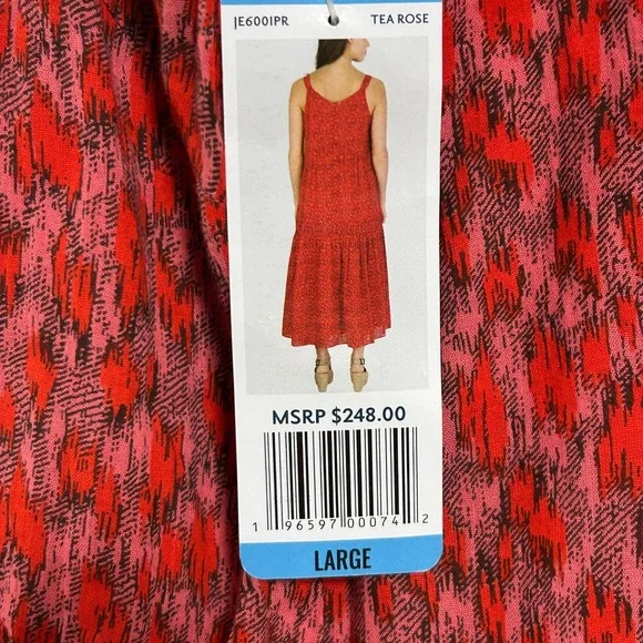 NWT Joie‎ Tea Rose Maxi 100% Cotton Dress - Size Large - Picture 9 of 10